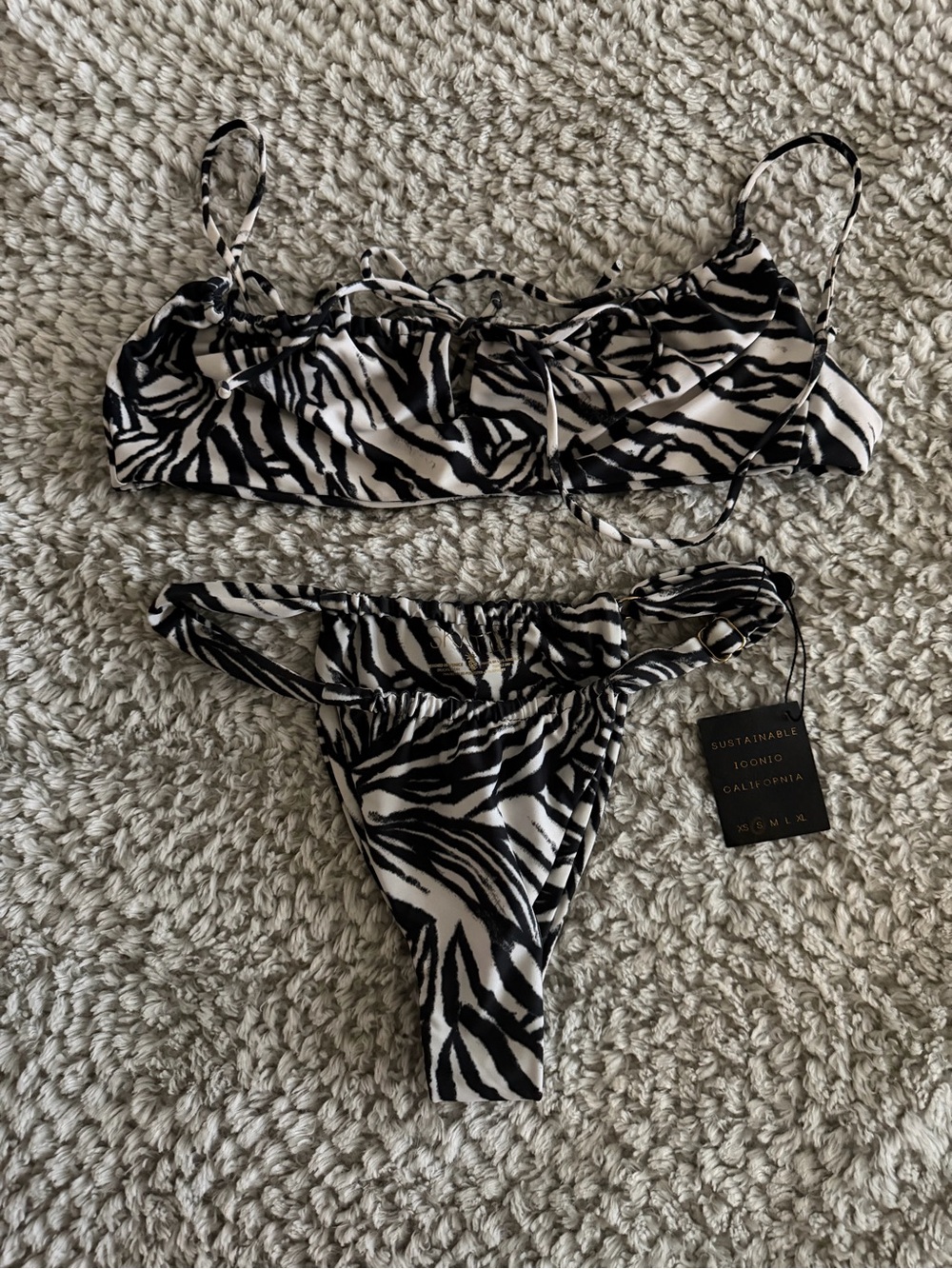 Skatie Zebra Print Bikini